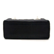 shop safe online secondhand Dior Lady Dior Mini Black Satin With Crystals