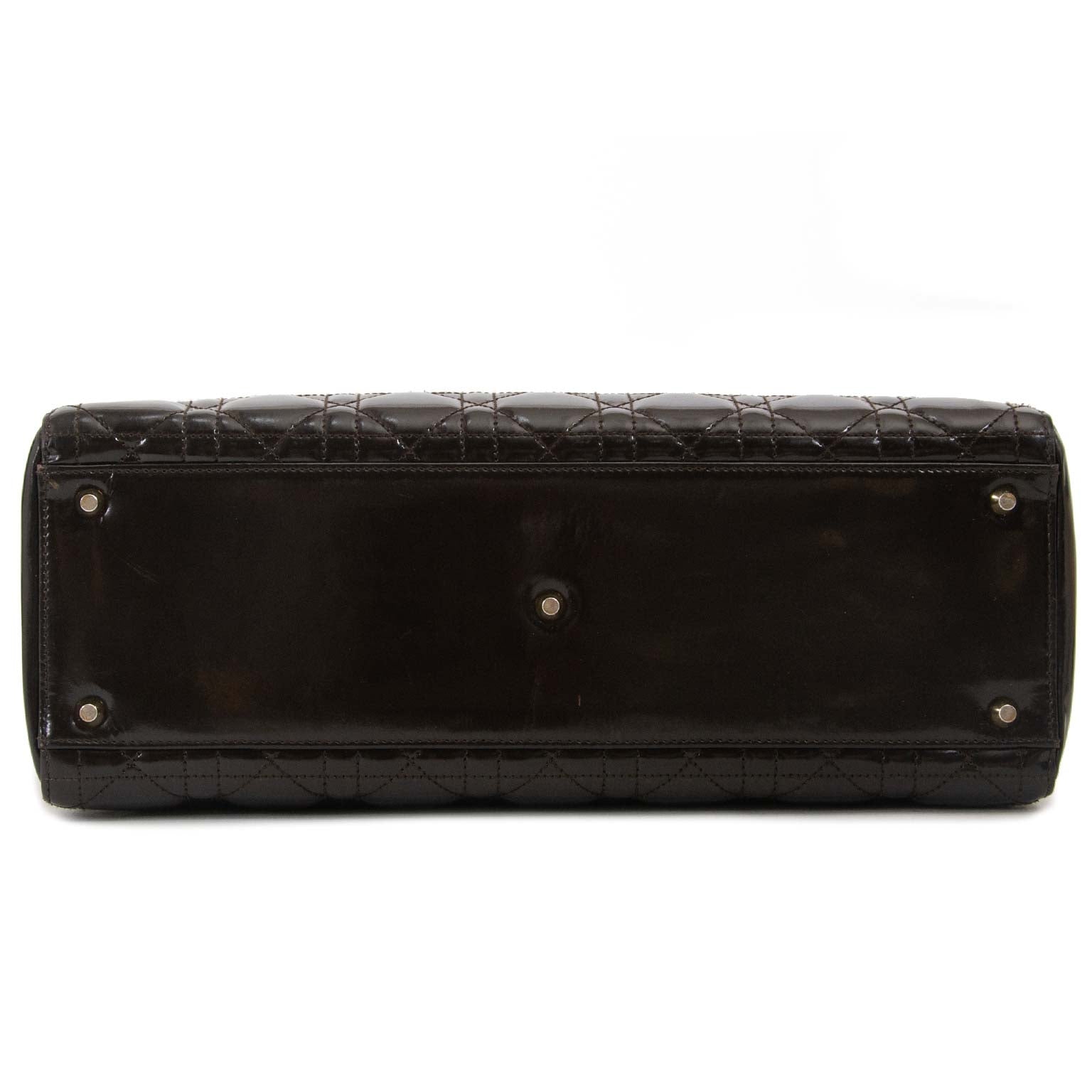 christian dior lady dior brown handbag now for sale at labellov vintage fashion webshop belgium