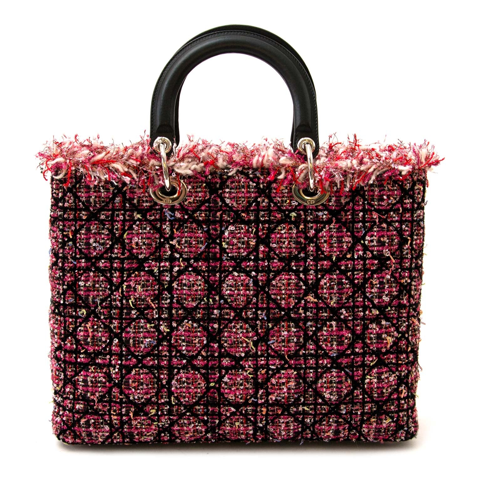 veilig online shoppen bij labellov vintage mode webshop met christian dior lady dior tweed tassen