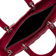 christian dior lady dior red lambskin bag now for sale at labellov vintage fashion webshop belgium