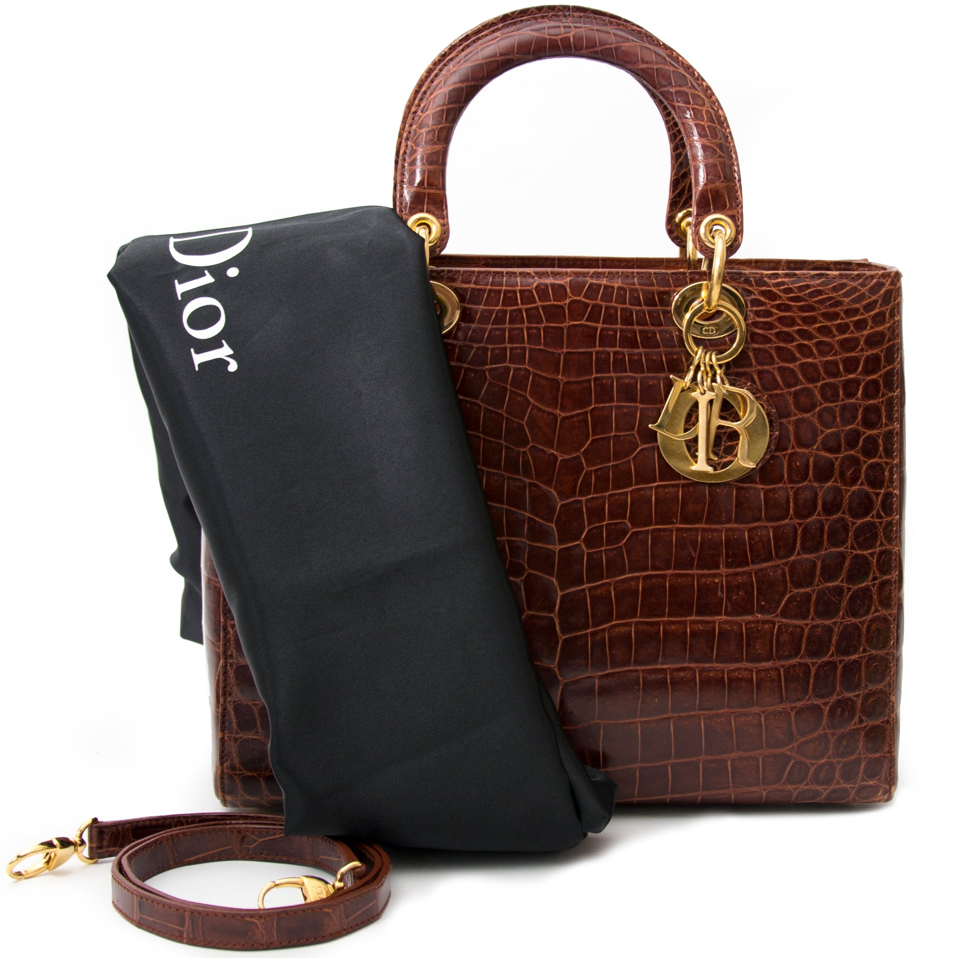 searching for secondhand vintage luxury at the best price ? wolrdwide shipping Dior Croco Lady Dior