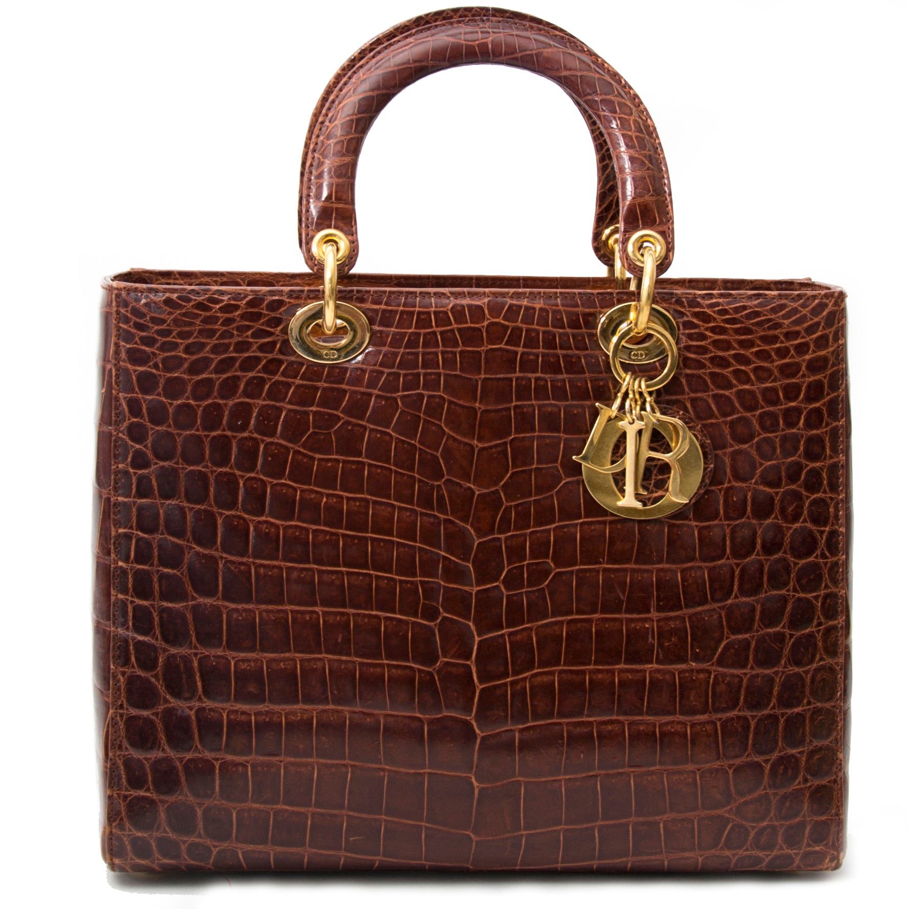 acheter en ligne pour le meilleur prix sac a main Dior Croco Lady Dior
