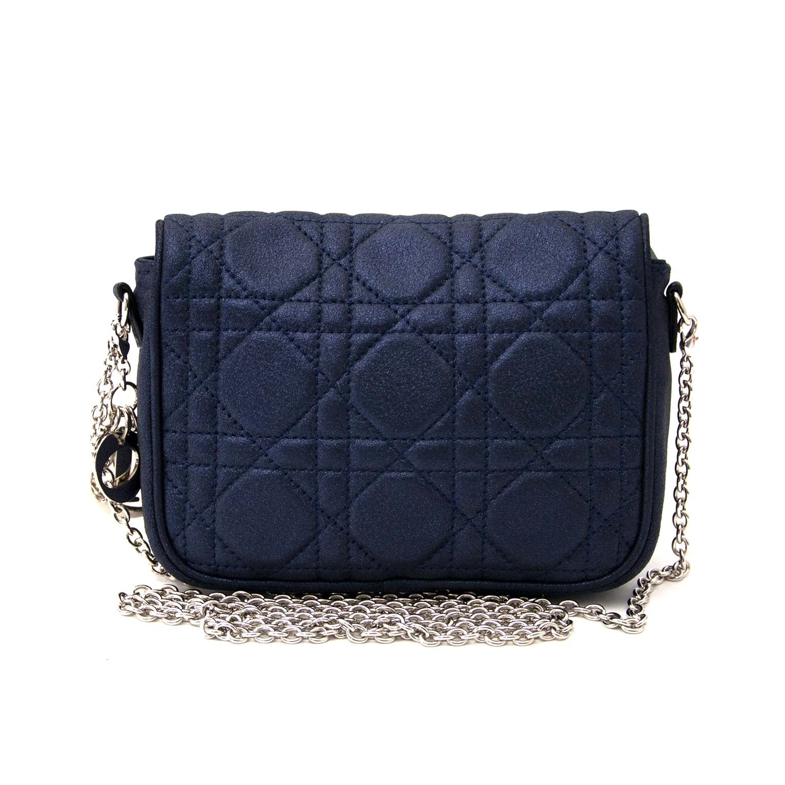 Dior Blue Metallic Crossbody Bag Buy authentic designer Dior secondhand bags at Labellov at the best price. Safe and secure shopping. Koop tweedehands authentieke Dior tassen bij designer webwinkel labellov.