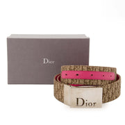 Dior Two Way Monogram & Pink Belt - size 85