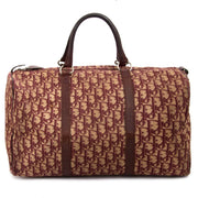 Christian Dior Monogram Red Boston Bag for sale online at labellov secondhand