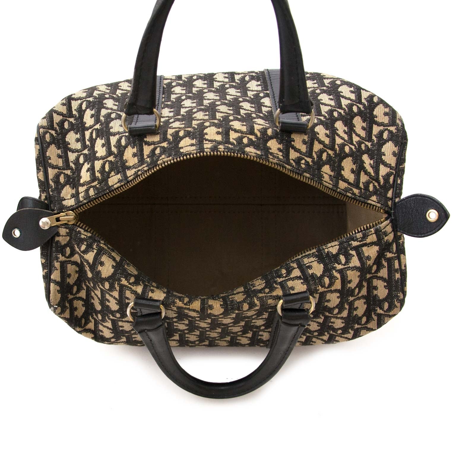 Authentic Dior monogram boston bags now online at Labellov vintage webshop
