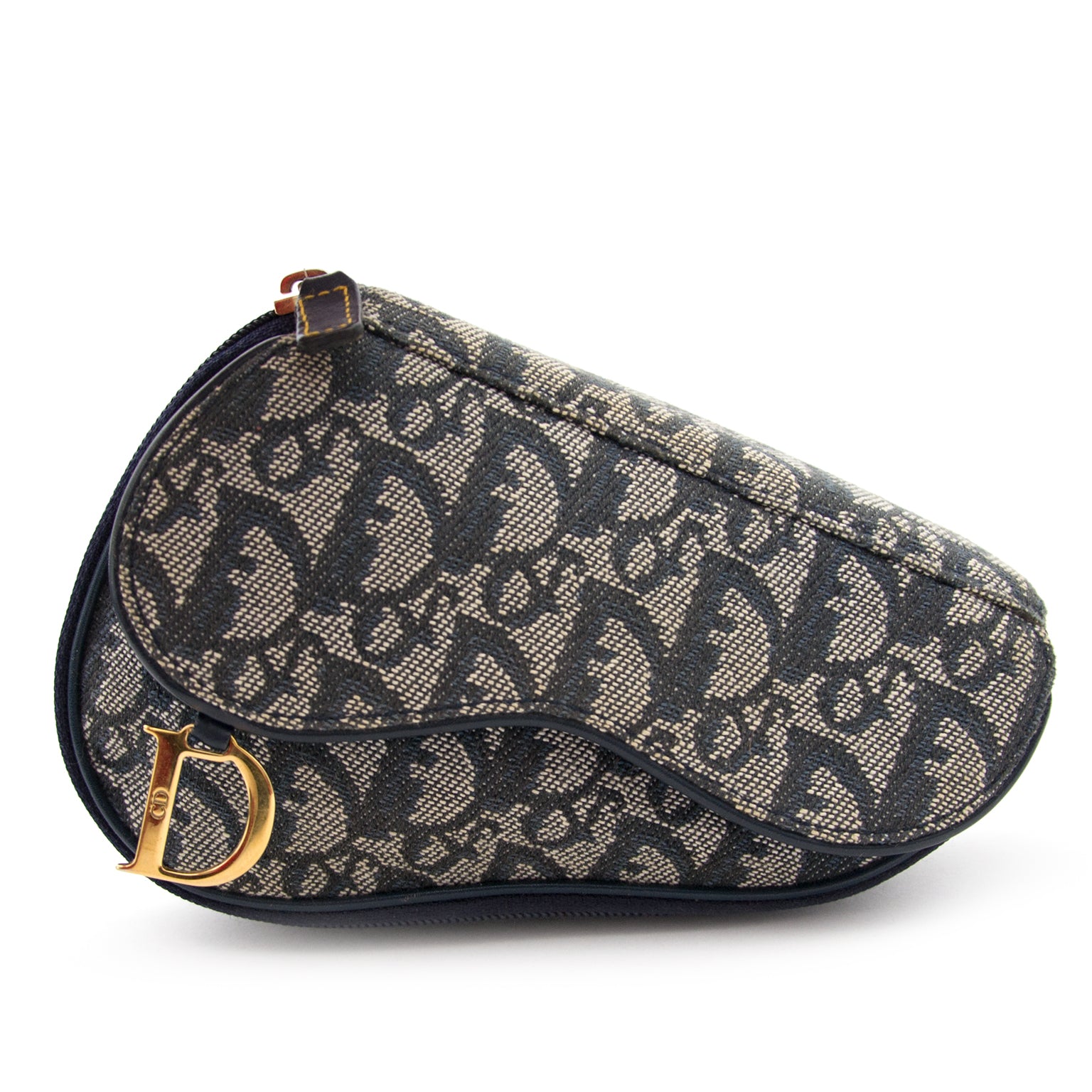 Authentic preloved Dior Monogram Make-Up Pochette in excellent condition available for sale