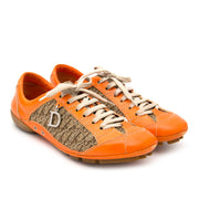 Christian Dior Diorissimo Orange Driver Sneakers for sale