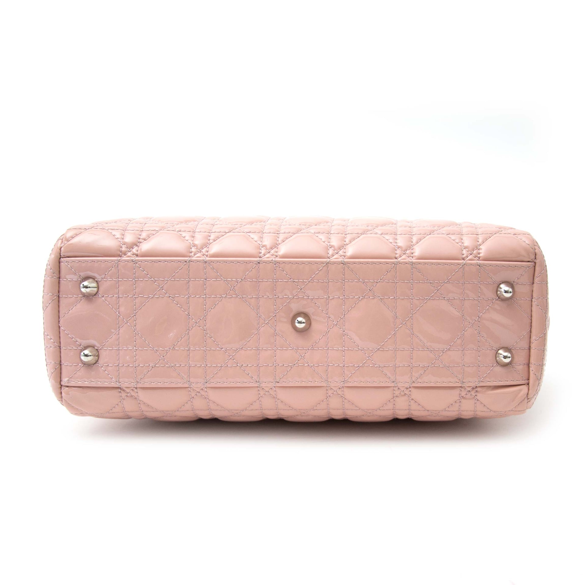 Acheter secur en ligne votre sac Dior Pink Patent 'Lady Dior' Medium pour le meilleur prix