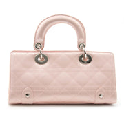 Preloved and new handbags such as Dior Lady Dior East West Pink Satin Handbag