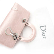 Dior Lady Dior East West Pink Satin Handbag kopen en verkopen