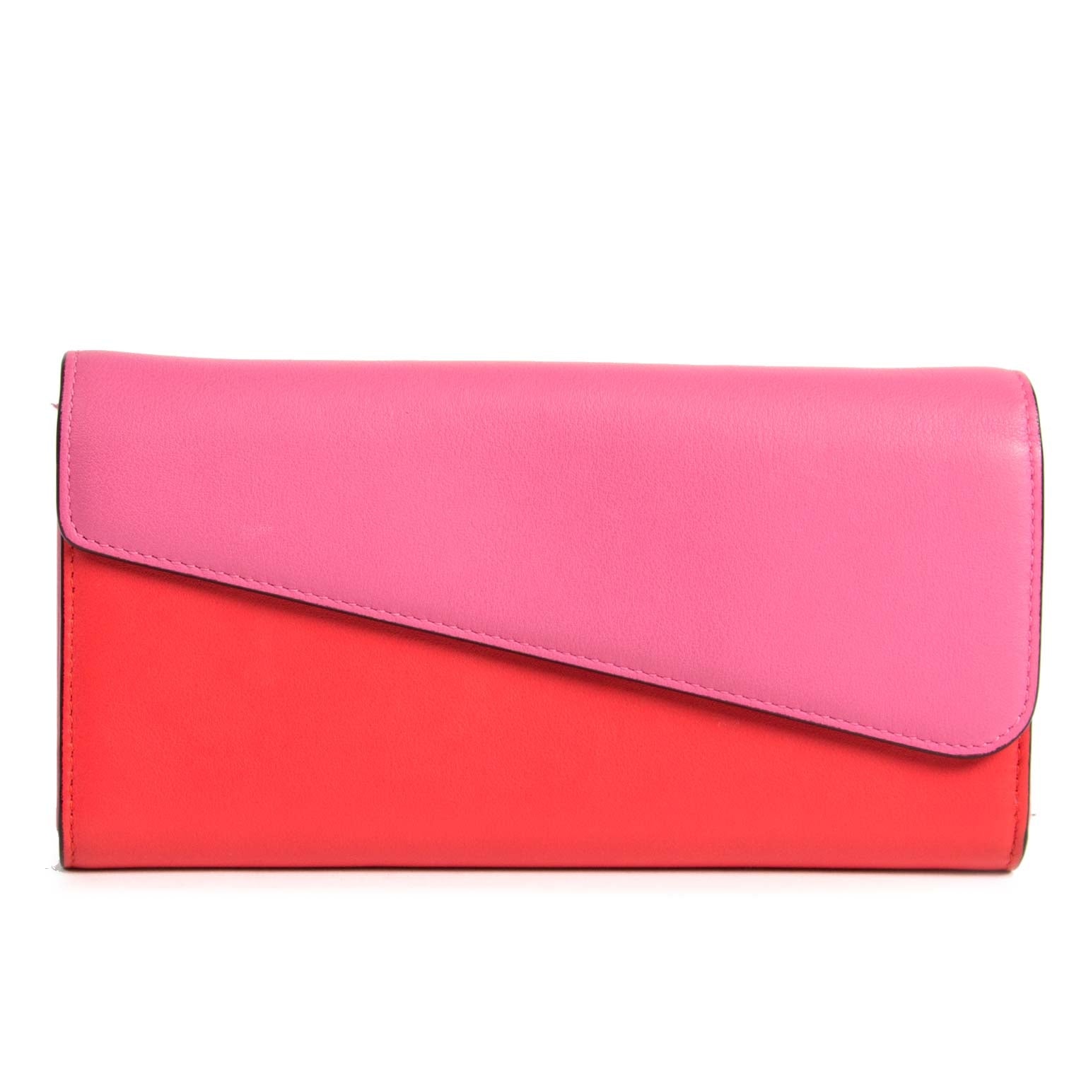 koop Christian Dior Leather Wallet Red And Pink en betaal veilig online bij labellov.com