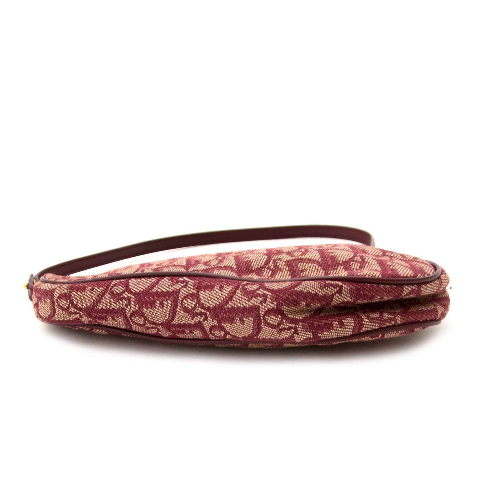 Dior Red Monogram Saddle Bag now