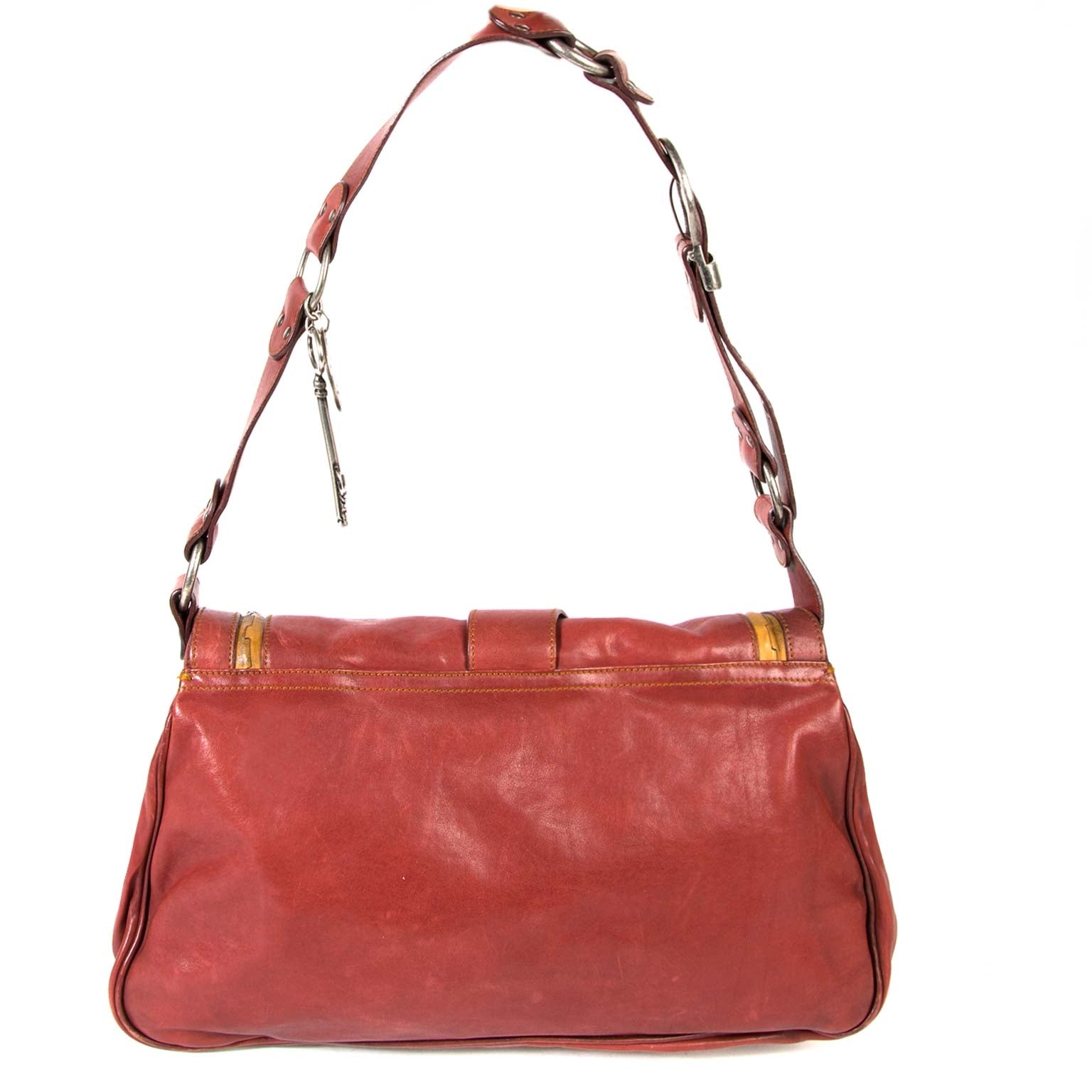 koop Dior Red Gaucho Saddle Bag en betaal veilig online