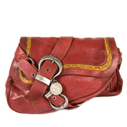 koop Dior Red Gaucho Saddle Bag bij labellov aan de beste prijs