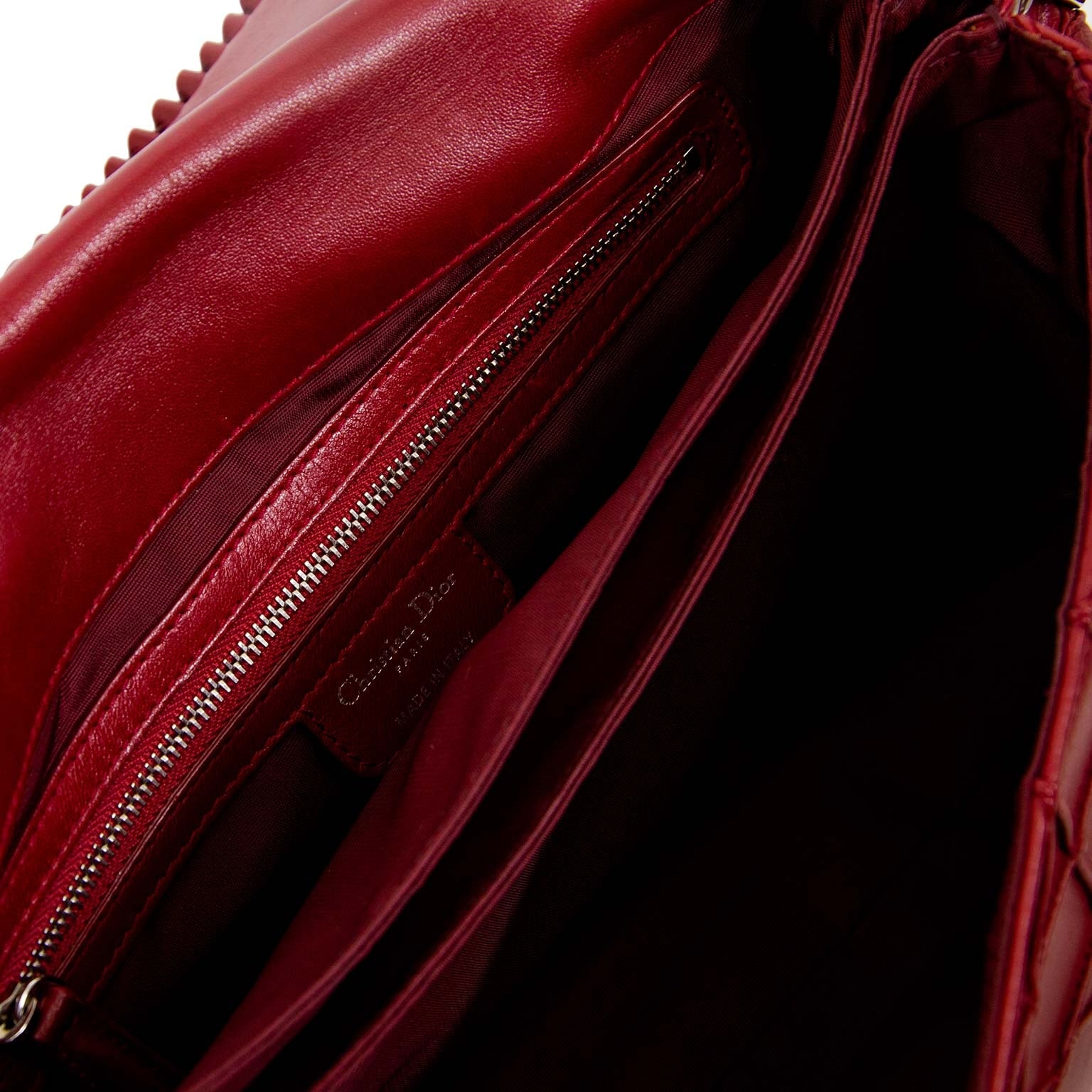 christian dior new lock cannage & ruffles flap bag now for sale at labellov vintage fashion webshop belgium
