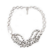 Buy your exuberant Dior Silver Toned Pearls Necklace for the best price at Labellov