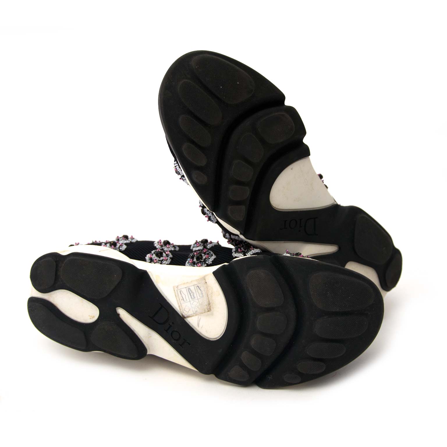 Dior Fusion Black Sneakers - Size 39