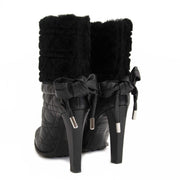 Authentieke tweedehands Dior Heeled Quilted Boots Fur shop online LabelLOV