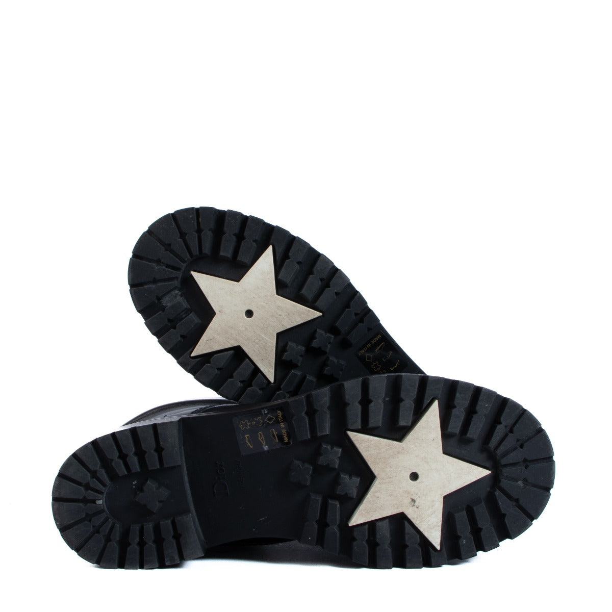 Bottes de combat Christian Dior noires audacieuses - Taille 39.5