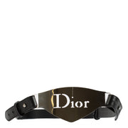 Christian Dior Black Silver Belt - size 95