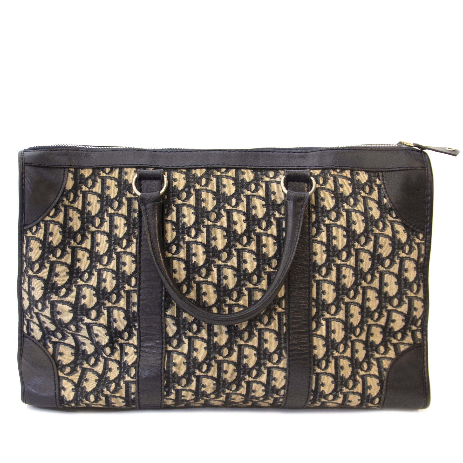 Authentique seconde main vintage Christian Dior Monogram Trotteur Bag achète en ligne webshop LabelLOV