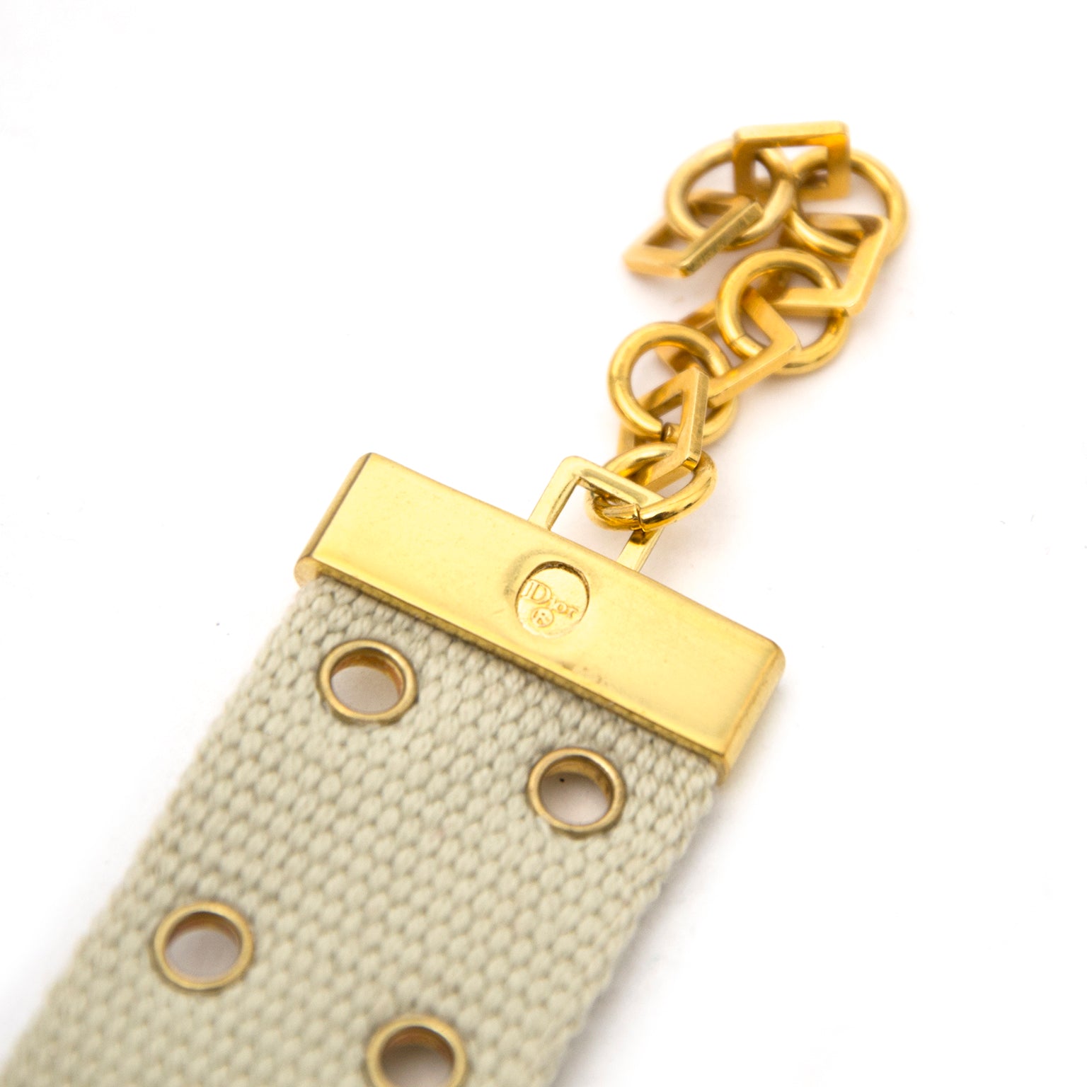 Shop safe online aan de beste prijs Dior Beige Cotton Bracelet bij Labellov.com