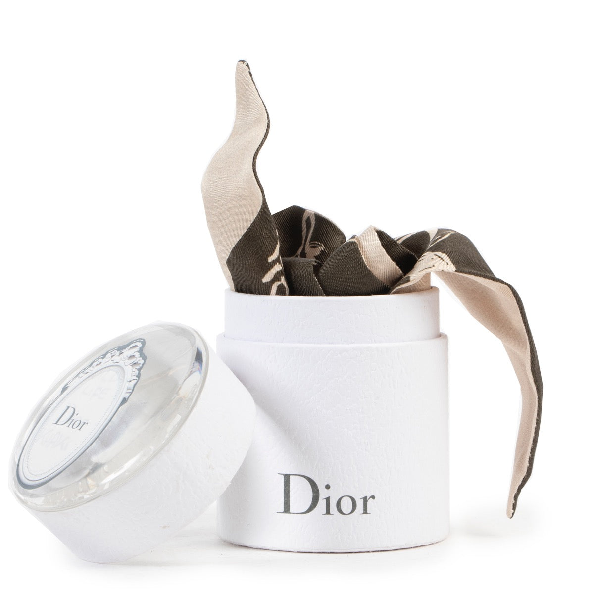 Shop safe online 100% authentic second hand Christian Dior Khaki/ Beige Scarf in very good condition at the right price at labellov in Antwerp.