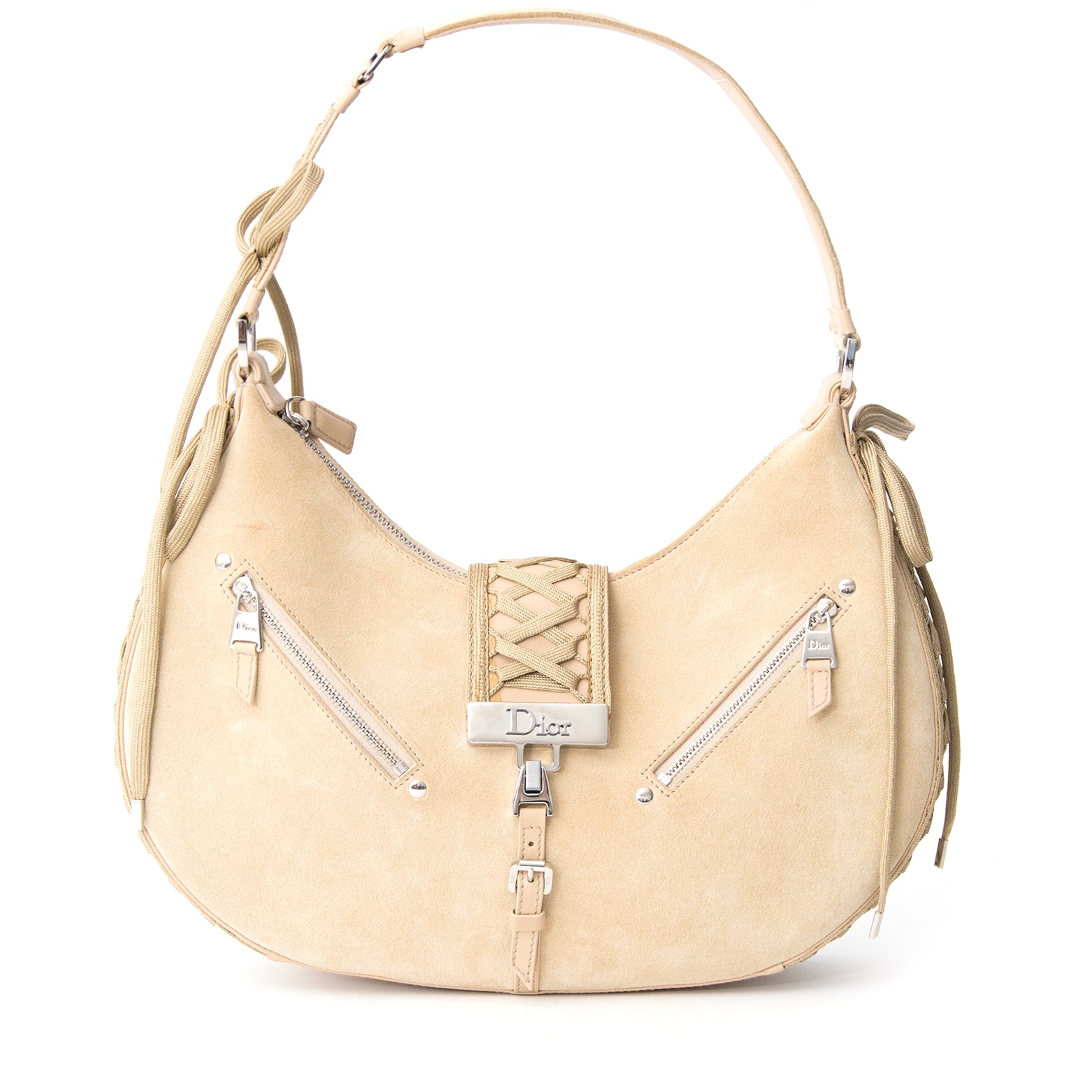 Koop veilig online aan de beste prijs Dior Baguette beige net als nieuw online webshop labellov
