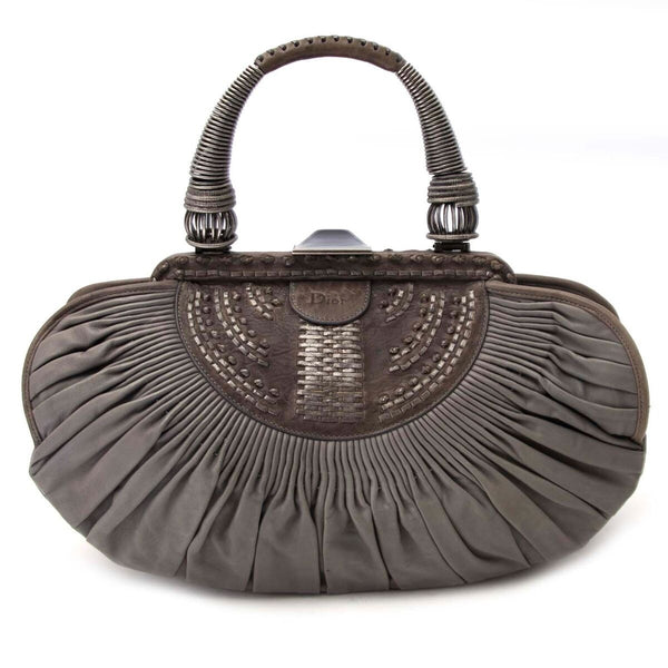 Christian Dior Dark Grey Plisse Bag – Labellov
