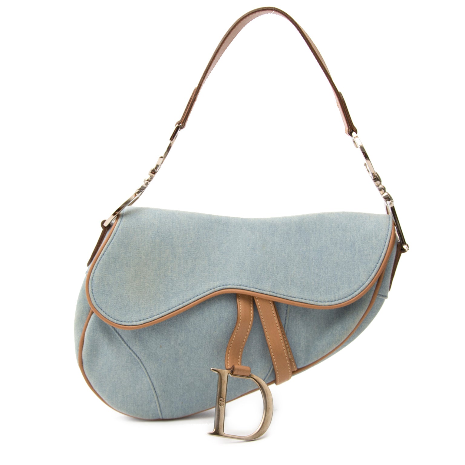 Christian Dior Light Denim Saddle Bag kopen aan de beste prijs