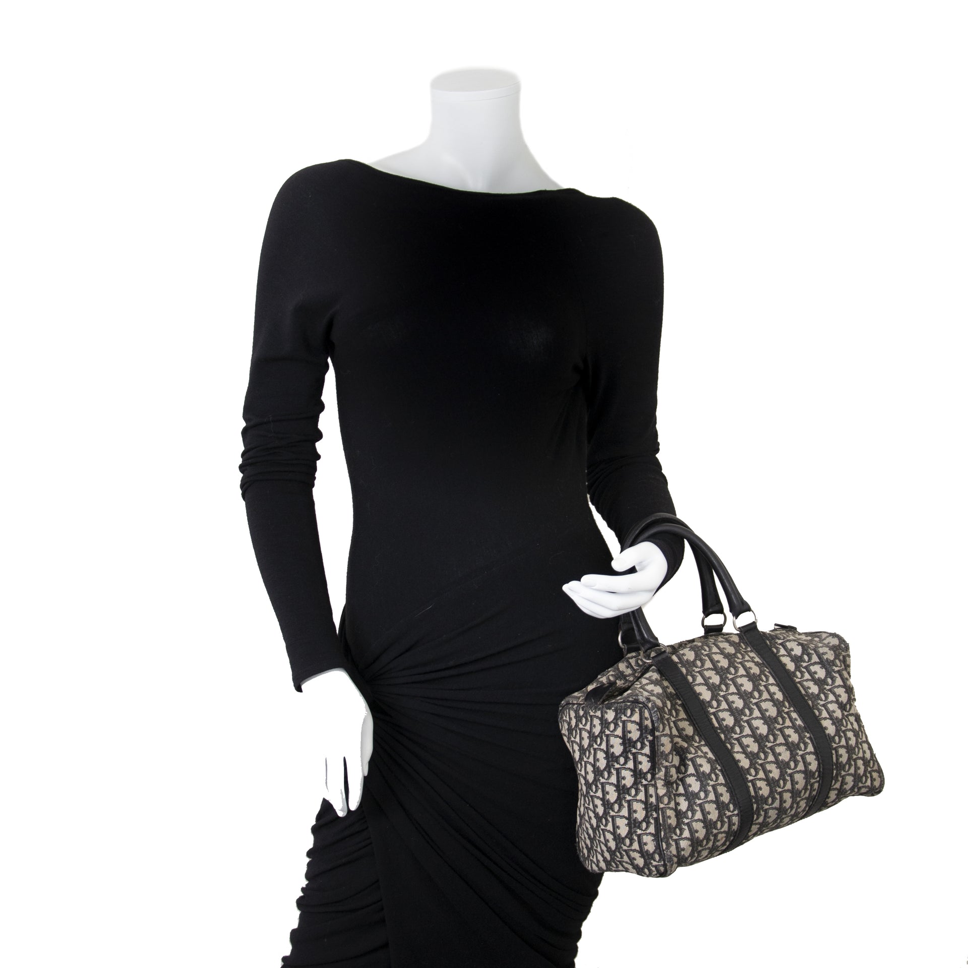 Dior Monogram Boston Bag now for sale at labellov vintage fashion webshop belgium