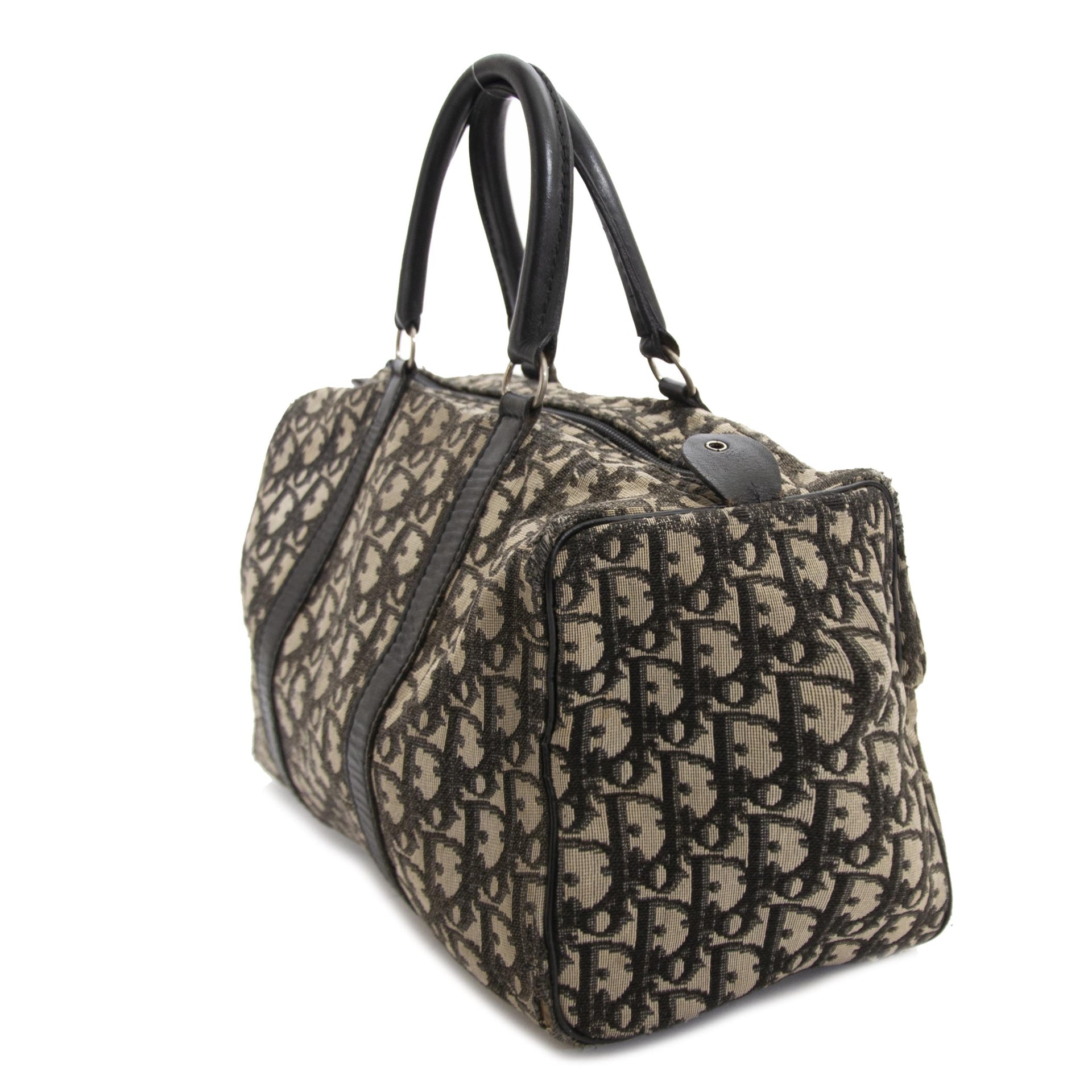 Dior Monogram Boston Bag now for sale at labellov vintage fashion webshop belgium