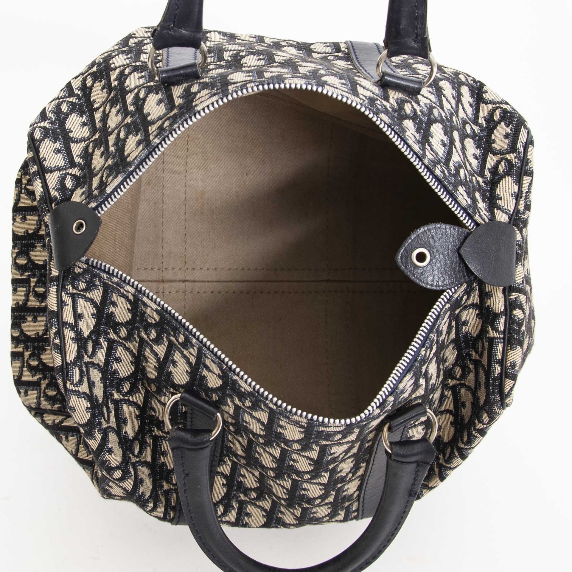 shop online for the best price Dior Boston Blue Monogram Tote