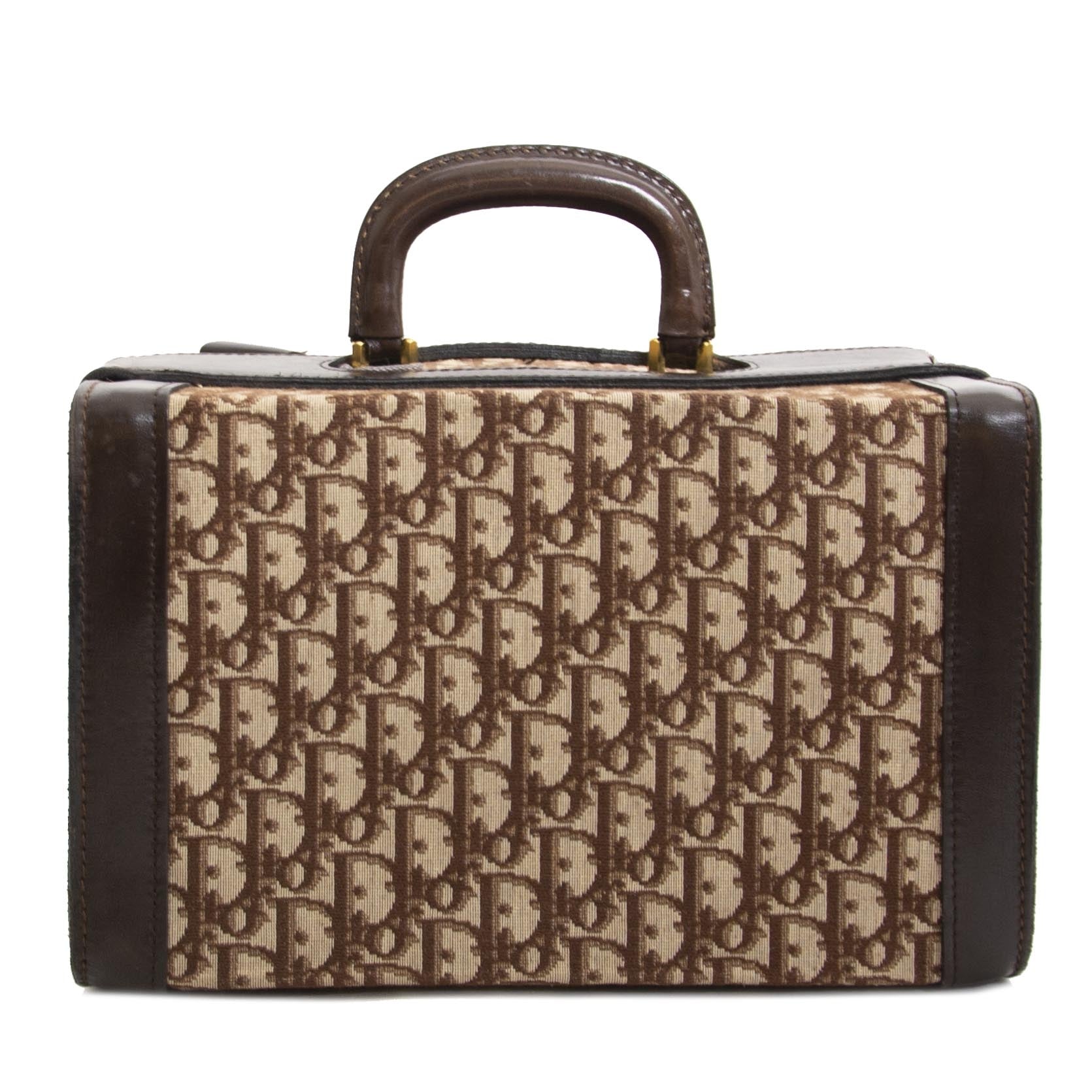 acheter en ligne seconde main Christian Dior Brown Monogram Case
