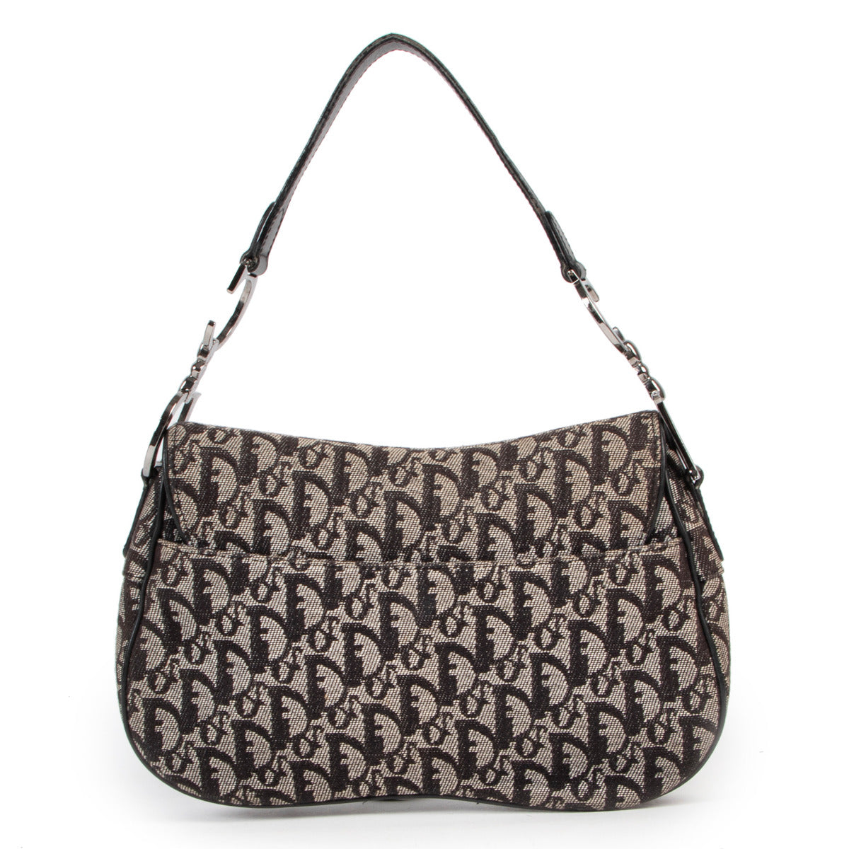 Sac à bandoulière vintage Christian Dior Saddle noir