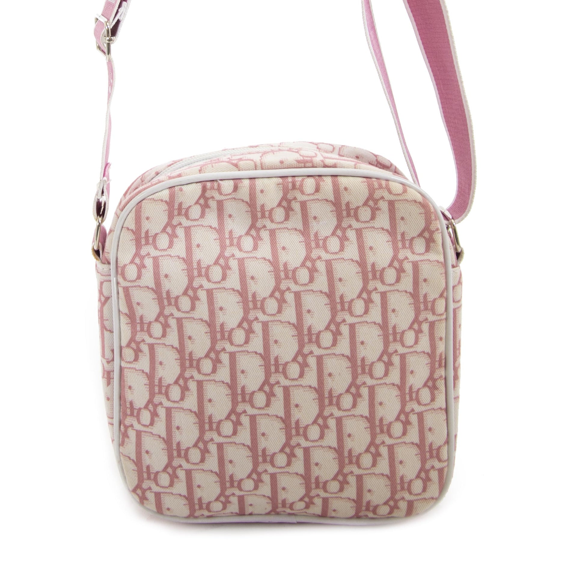 Dior Pink Monogram Crossbody Bag now for sale at labellov vintage fashion webshop belgium