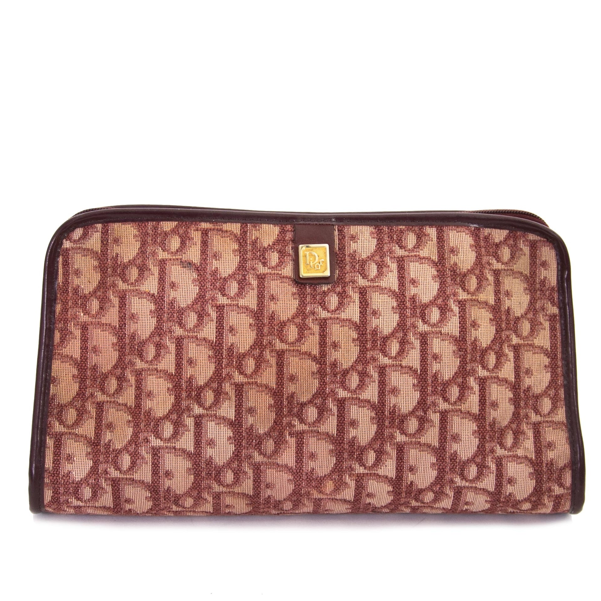 Dior Monogram Bordeaux Pochette now for sale at labellov vintage fashion webshop