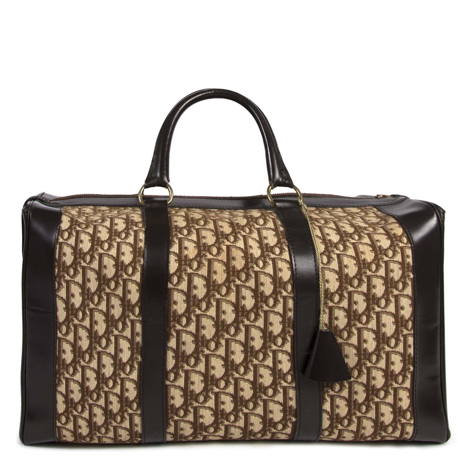 christian dior monogram large boston travel bag at labellov vintage fashion webshop belgium
