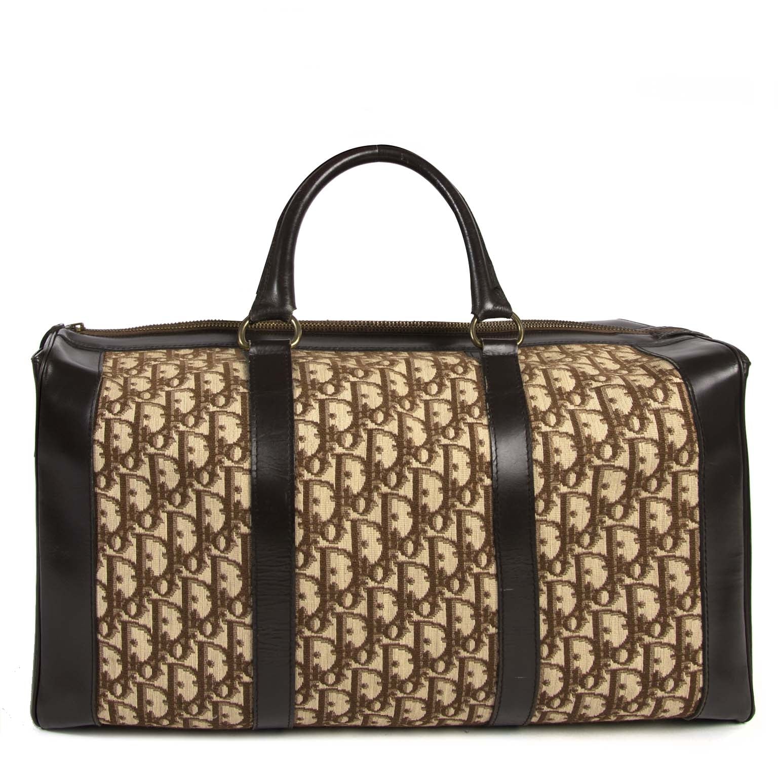christian dior monogram large boston travel bag at labellov vintage fashion webshop belgium