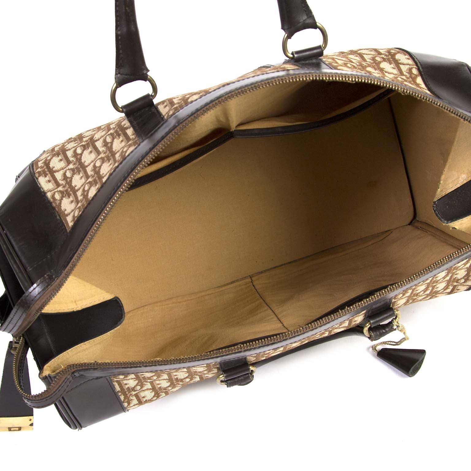 christian dior monogram large boston travel bag at labellov vintage fashion webshop belgium