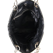 Christian Dior Black Patent Cannage Tote inside available online