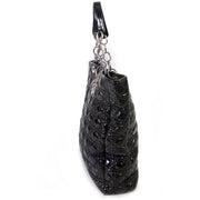 Christian Dior Black Patent Cannage Tote
