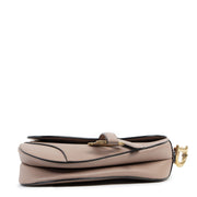 Authentic secondhand Christian Dior Pink Leather Saddle Bag Medium designer bags luxury vintage webshop fashion safe secure online shopping worldwide shipping