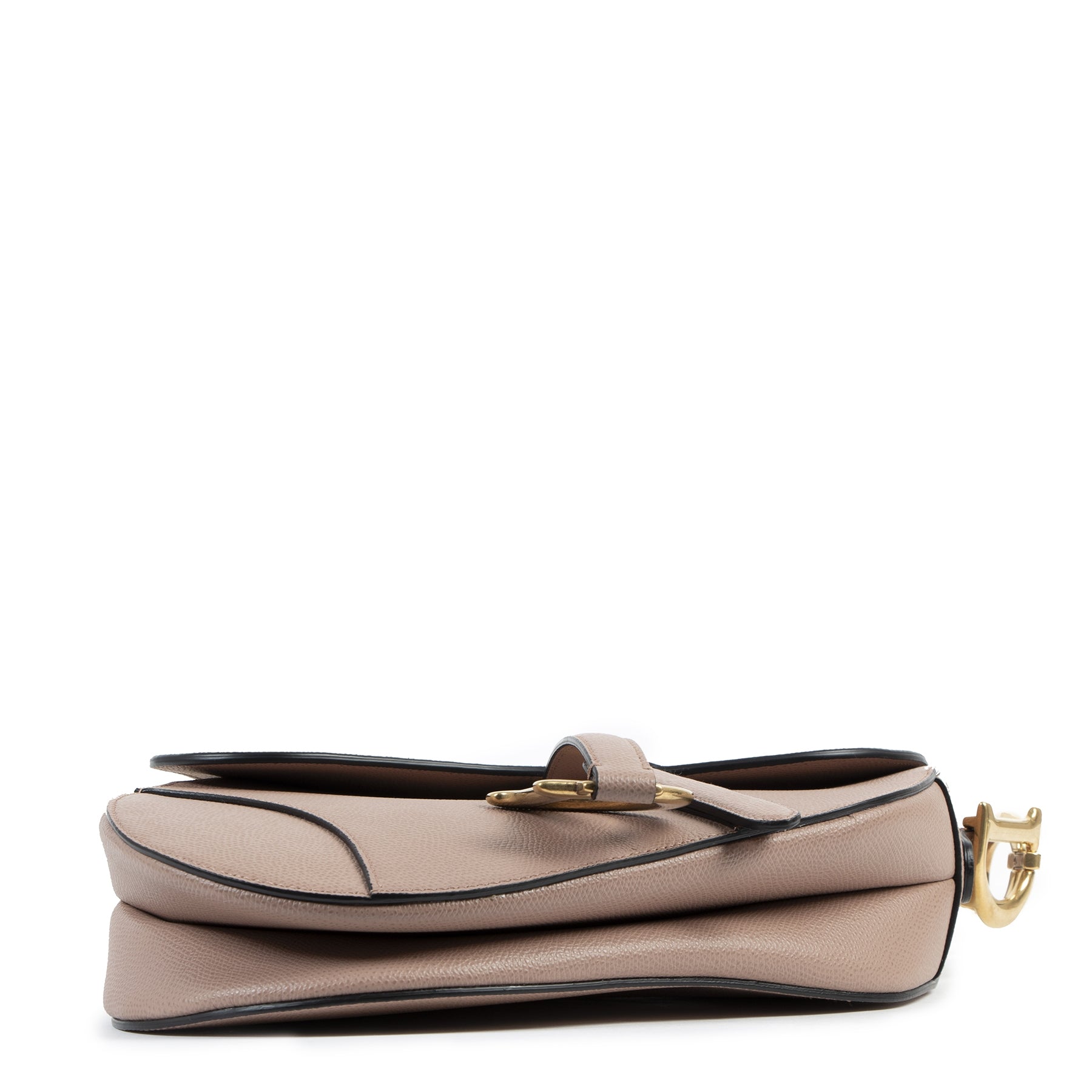 Authentic secondhand Christian Dior Pink Leather Saddle Bag Medium designer bags luxury vintage webshop fashion safe secure online shopping worldwide shipping