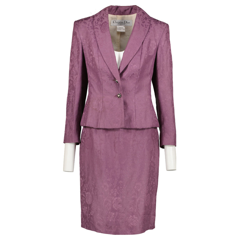 Christian Dior Purple Jacquard Set - size FR38