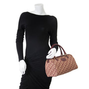 Dior Monogram Bordeaux Boston Bag now for sale at labellov vintage fashion webshop belgium