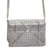 Authentic second hand vintage Dior Diorama Mini Silver Bag buy online webshop LabelLOV