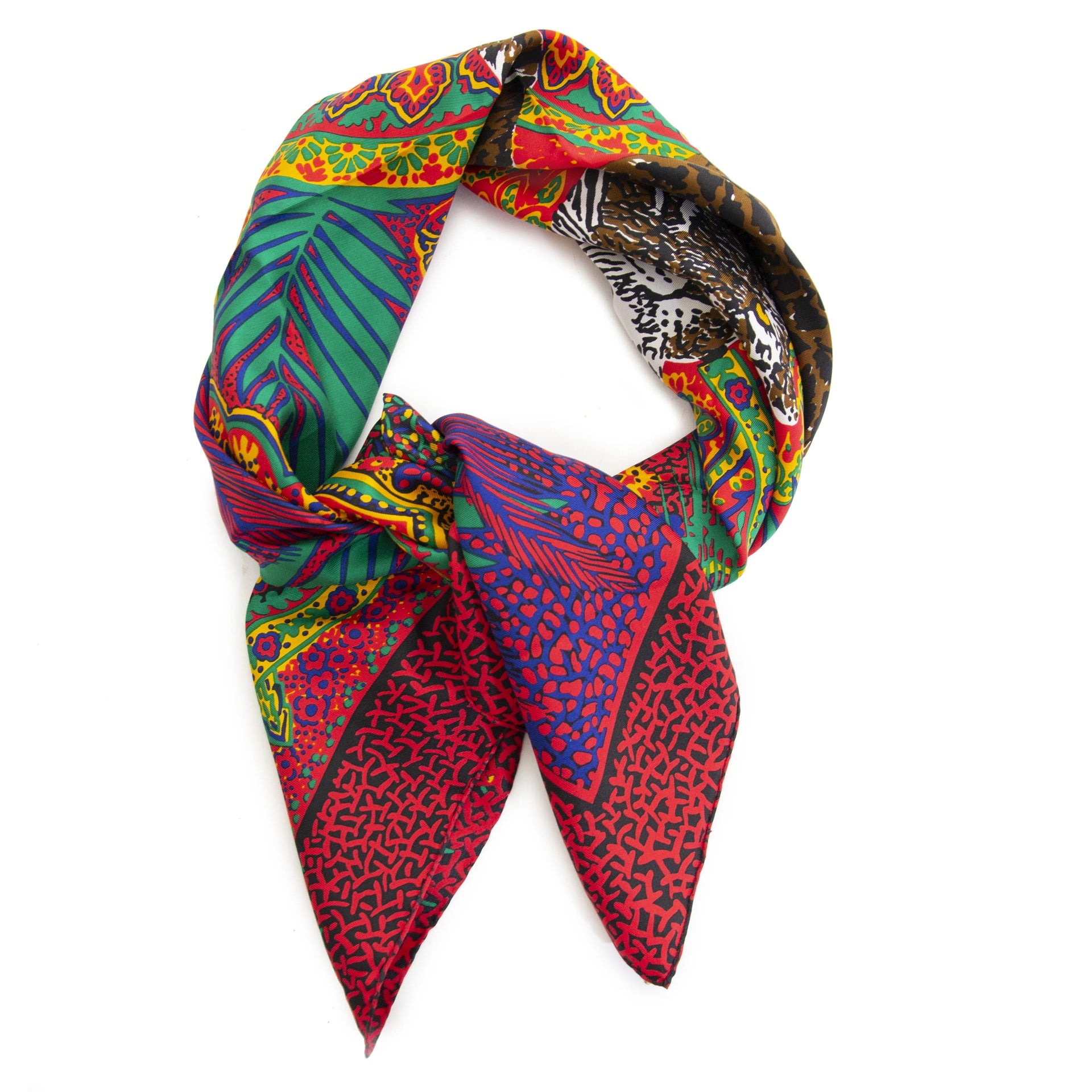 Christian Dior Tiger Silk Scarf kopen en verkopen aan de beste prijs bij Labellov luxury