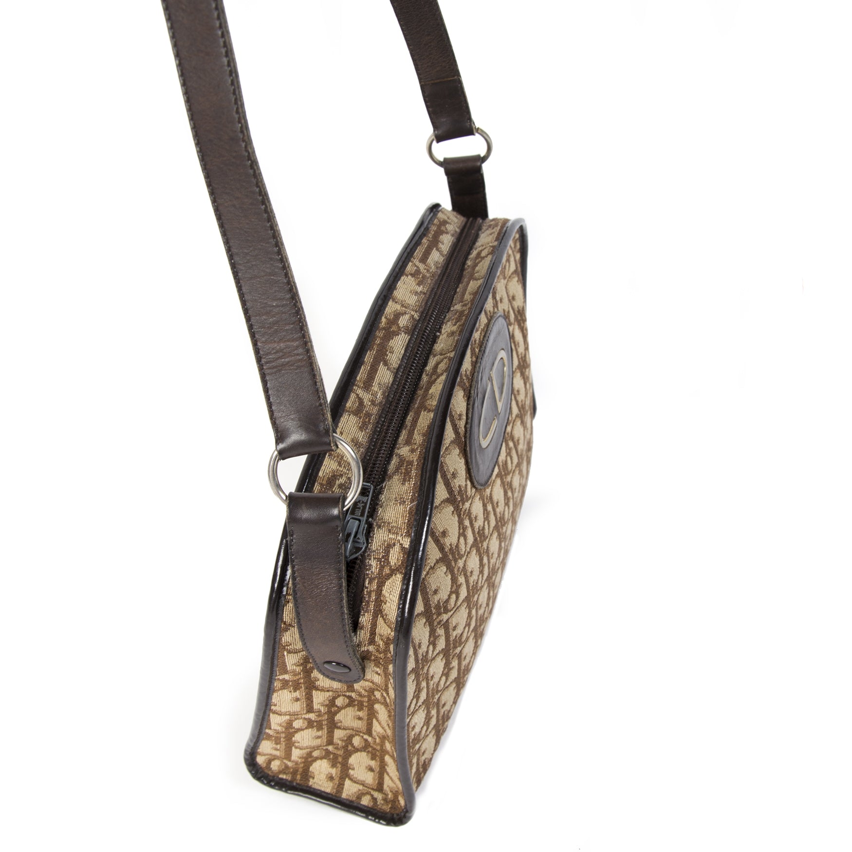 Christian Dior Vintage Brown Monogram Shoulder Bag